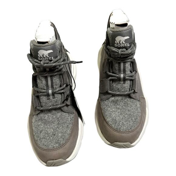 NWT Sorel Kinetic Rnegd Caribou Gray Waterproof Boots Size 7.5 - Picture 2 of 8